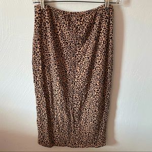 Storq Leopard Pencil Skirt (maternity)